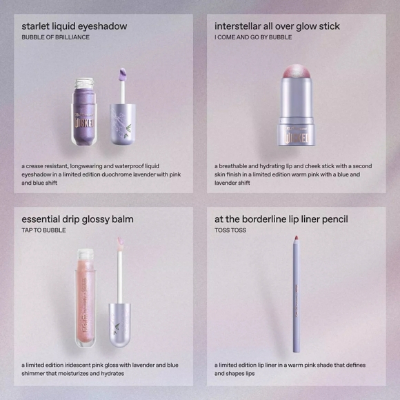 4PC💫Set Need💫BNIB LE REM Beauty X Wicked 4PC GLINDA Makeup Set! SOLDOUT!$65Ret - Picture 9 of 15